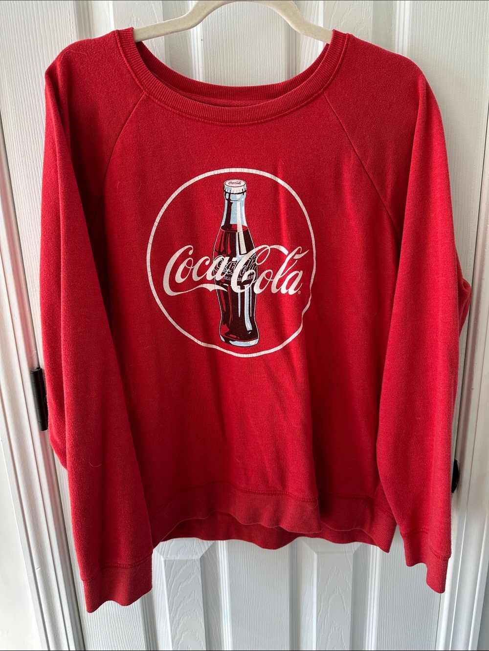 Lucky Brand Red Coca-Cola Graphic Crewneck Sweatshirt